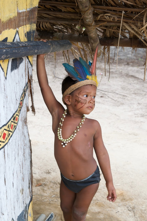 Child from Tribe in Amazon Brazil