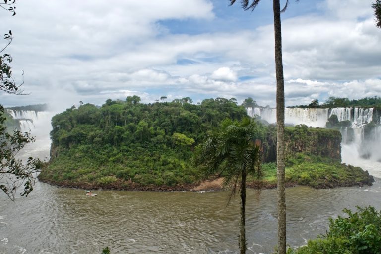 Both sides of Iguazu Fall